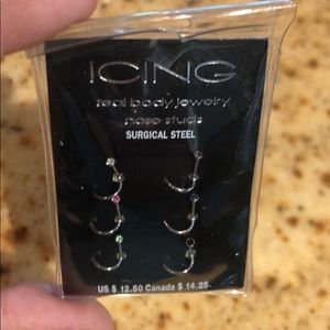 LAST CALL-Set of 6 nose studs